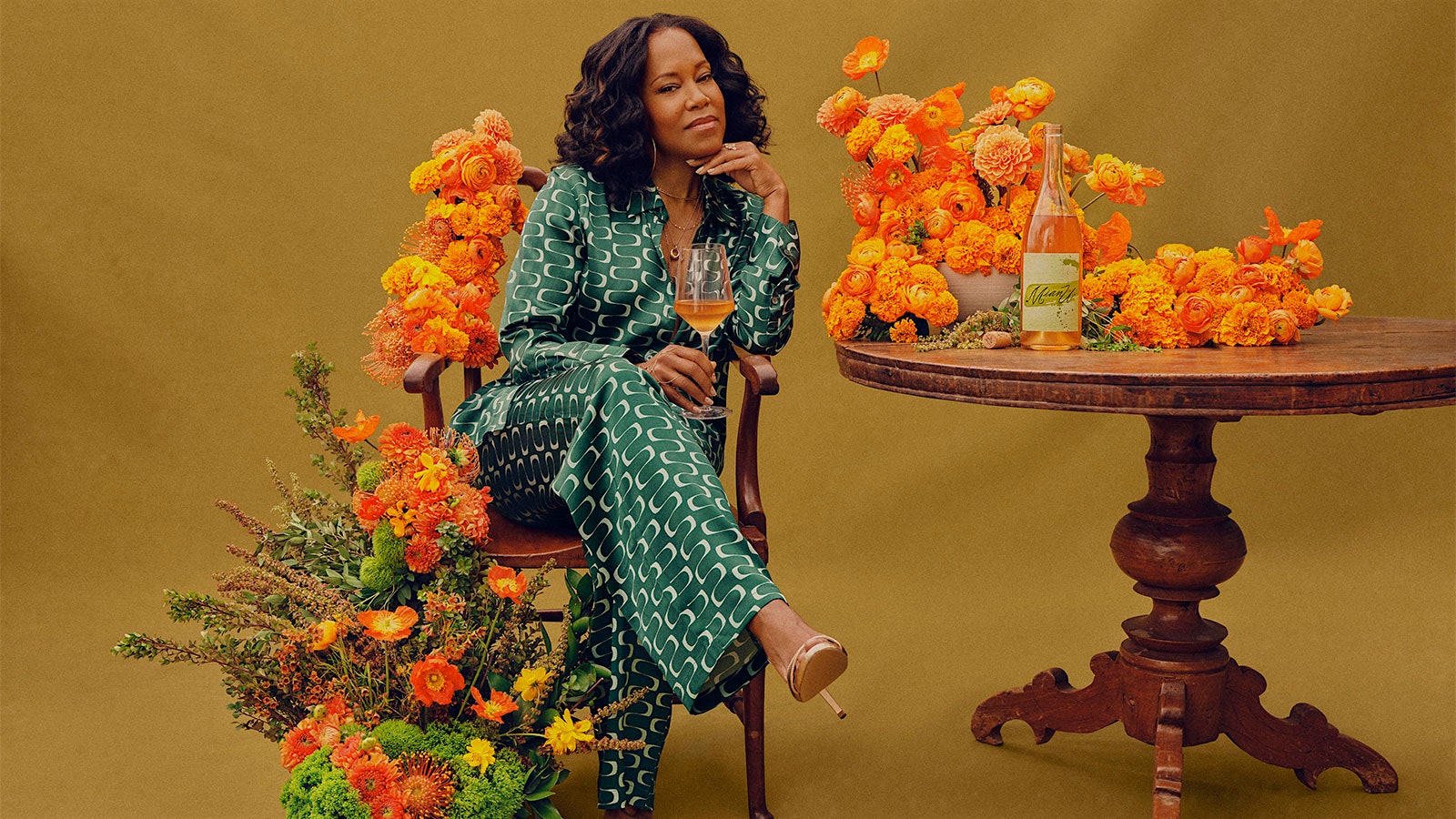 Regina King was introduced to orange wine by her son, Ian Desduné.